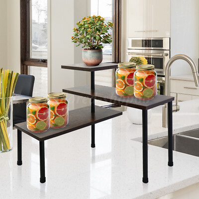 3 Tier Countertop storage shelf removable Stand Storage Holder Kitchen Corner