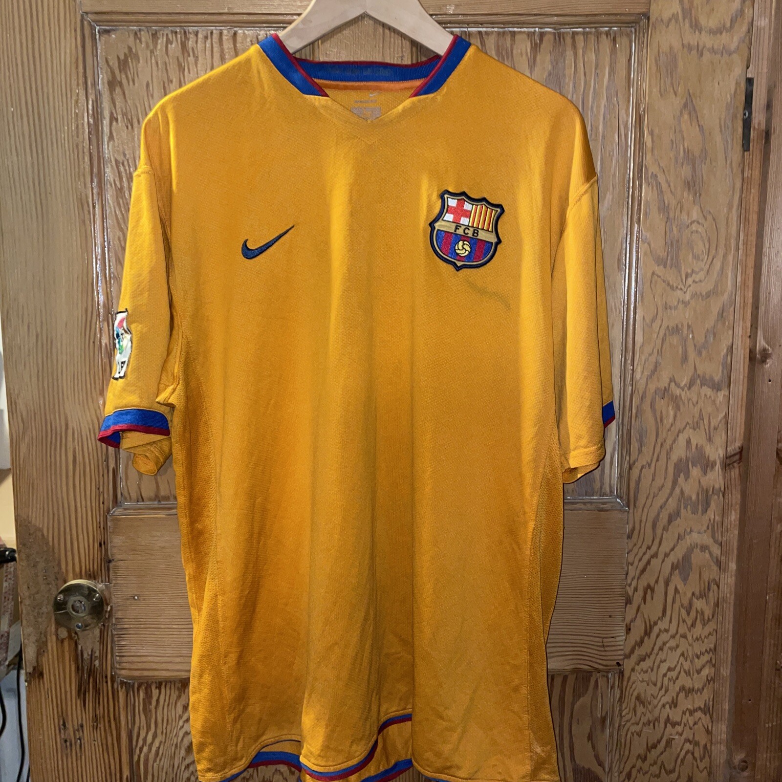 Nike Sphere Dry FC Barcelona 2006 Football Away Jersey , XL, Orange