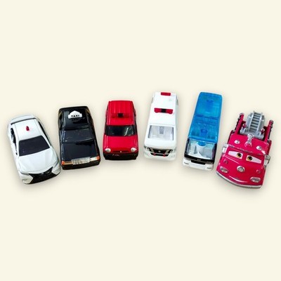Tomica Working Vehicles Set of 6 No Box Diecast Cars Only