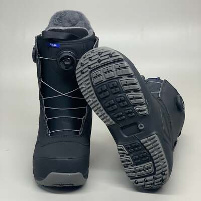 Pre-owned Burton Ruler Boa Medium Stiff Snowboard Boot Black Sz Mens 10 20317100-001