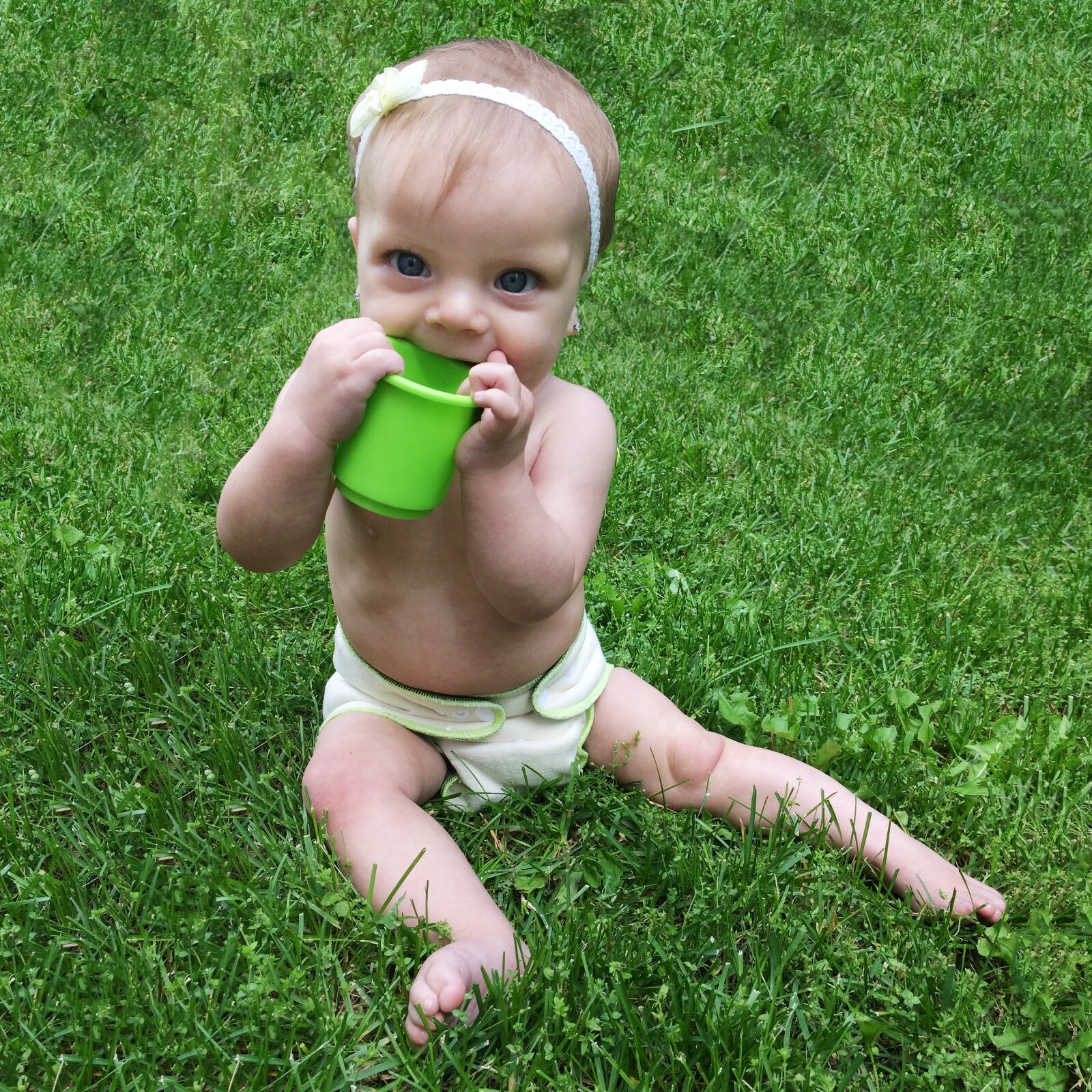 ECOABLE Baby Stay-Dry Hemp Night Fitted Cloth Diaper, One Size