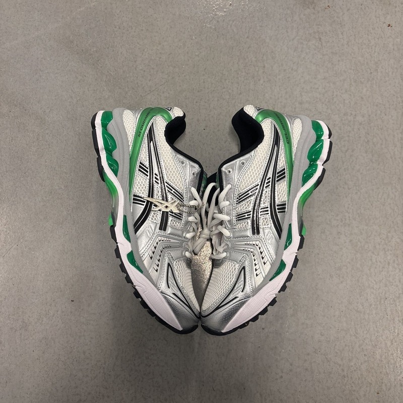 ASICS Gel-Kayano 14 White Malachite Green Sneakers | eBay