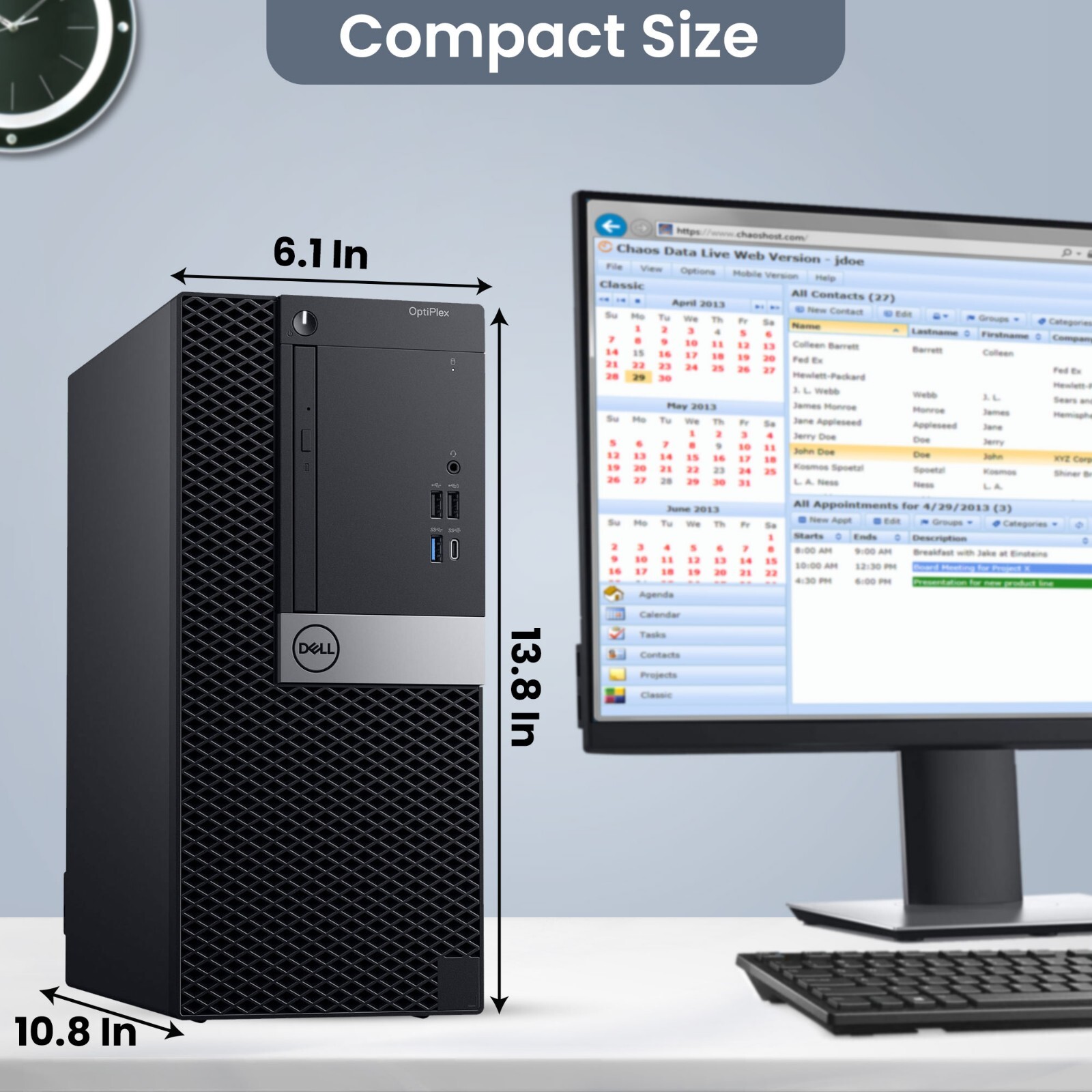 Dell Tower Desktop Computer PC intel i5-6500 64GB 2TB SSD Built-in Wifi Window10