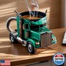 Handcrafted Truck Coffee Mug,truck driver coffee mug,semi truck coffee mug,Perfect For Truckers and Coffee Enthusiasts – Ideal Gift For lorry Lovers