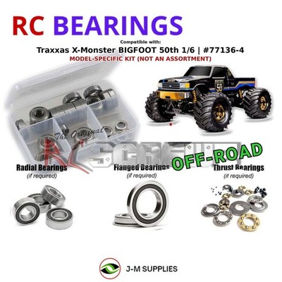 RCScrewZ Rubber Shielded Bearing tra151r for Traxxas X-Monster (77136-4) | SET