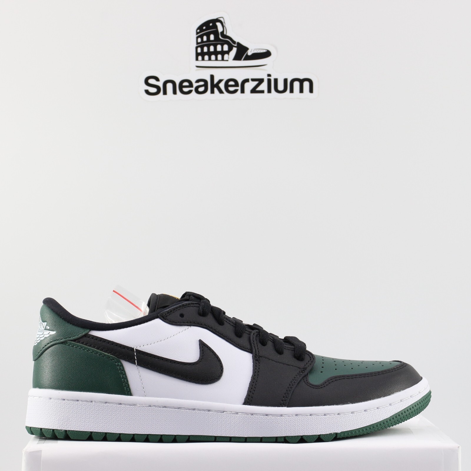 

Мужские новые кроссовки Nike Air Jordan 1 Low Golf Noble Green DD9315-107, White noble green black, Nike Air Jordan 1