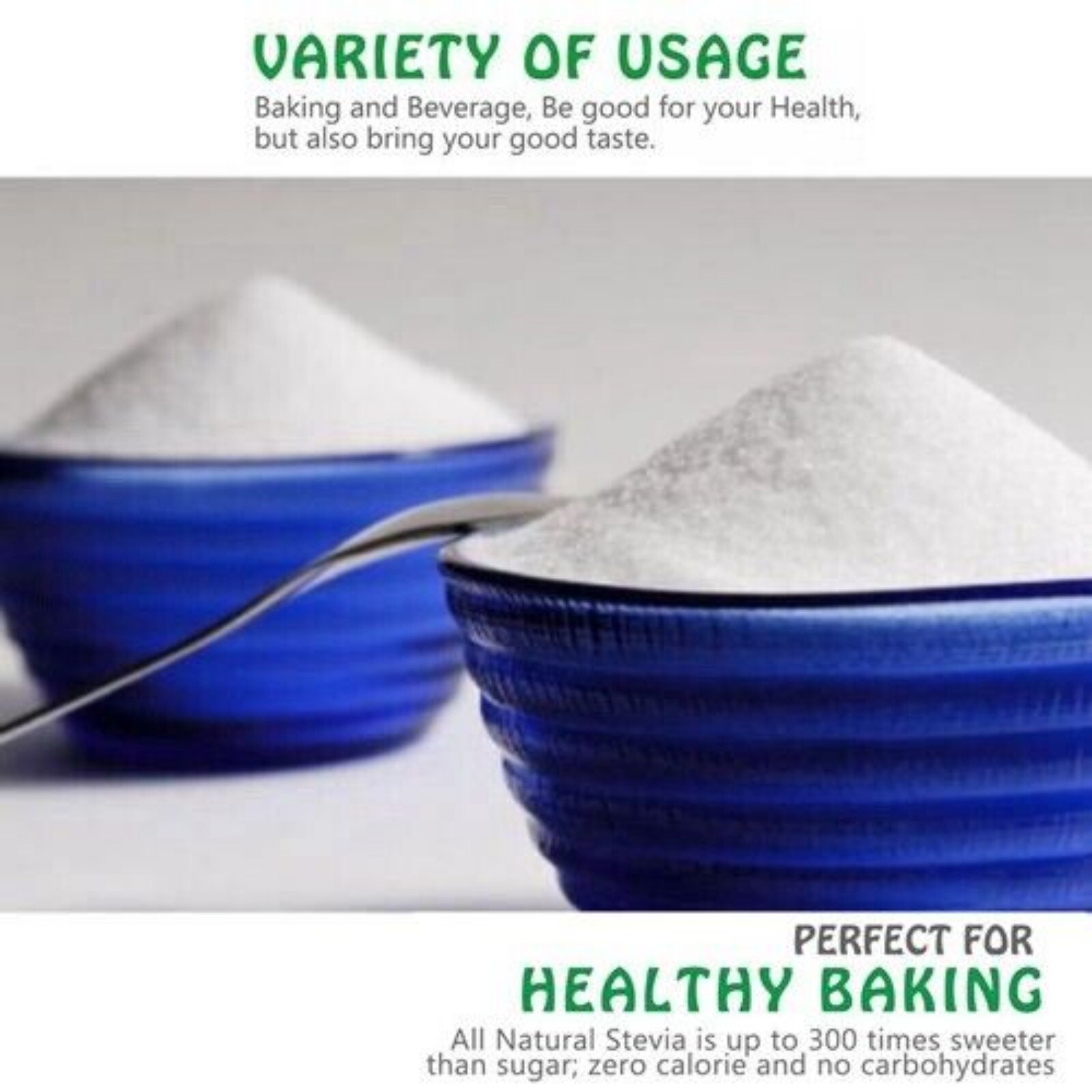 3*16oz CCnature Stevia Powder Pure Stevia Extract Powder Sweetener Substitute