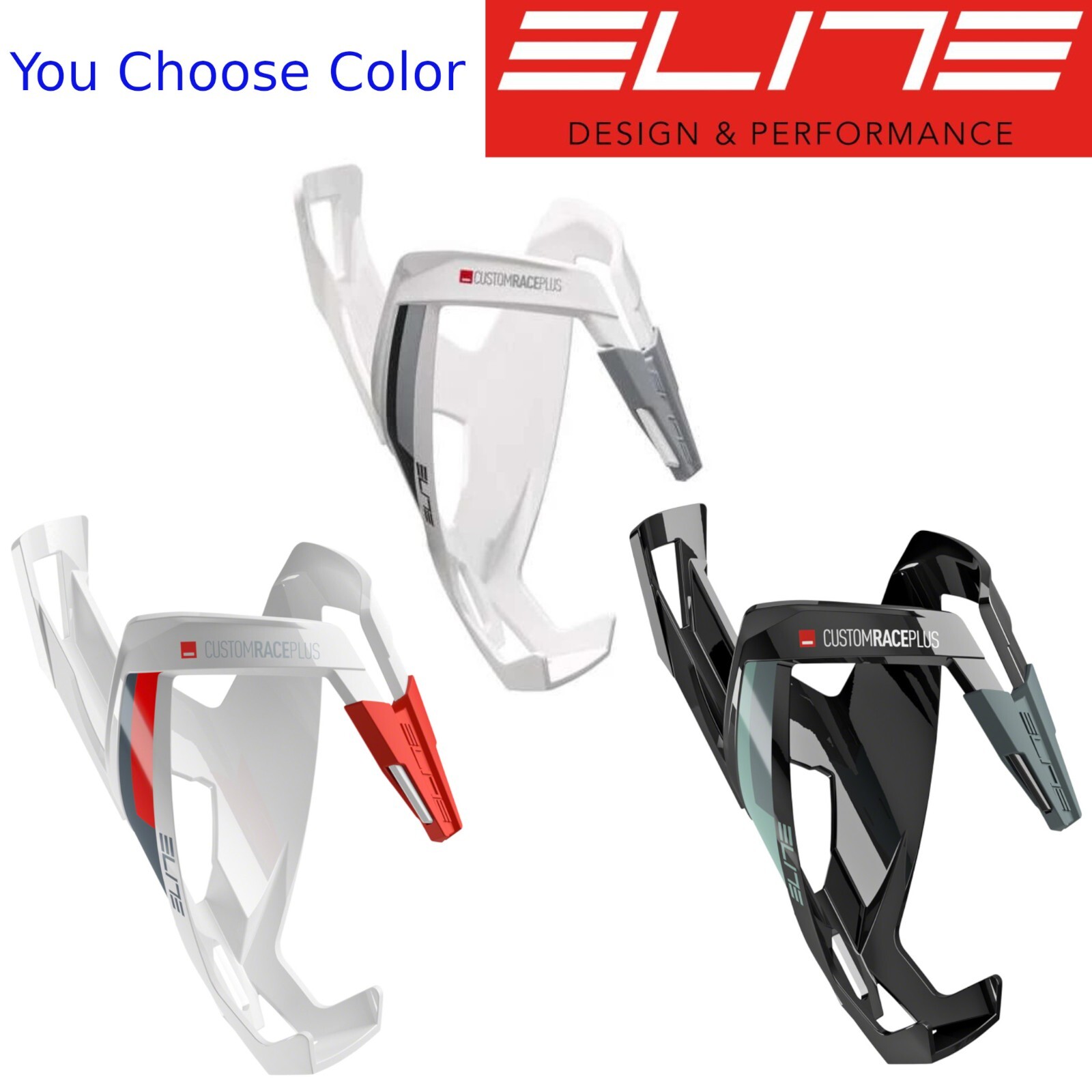 Elite Custom Race Plus Bike Water Bottle Cage Pick Color