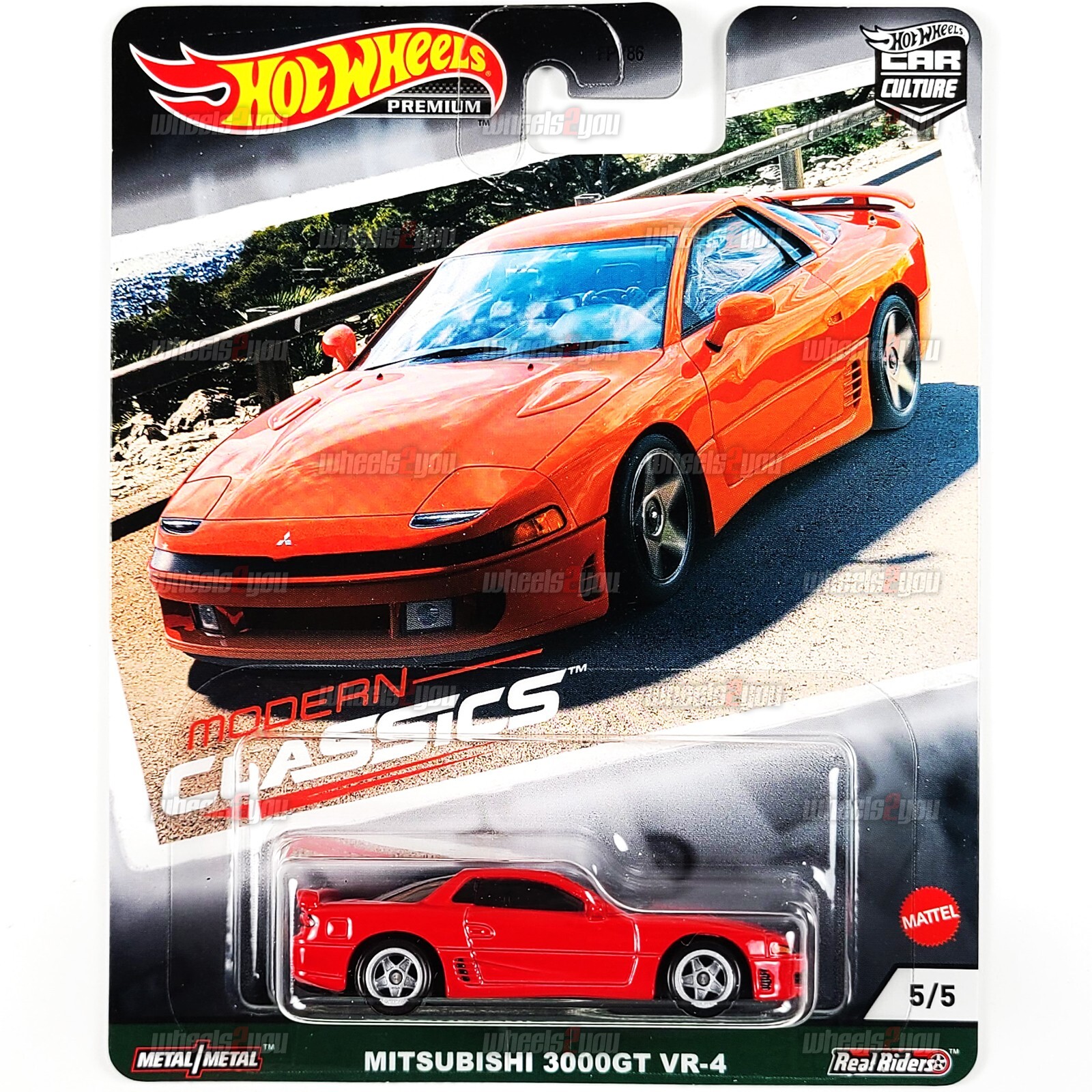 Hot Wheels MITSUBISHI 3000GT VR-4 red Modern Classics HW Car
