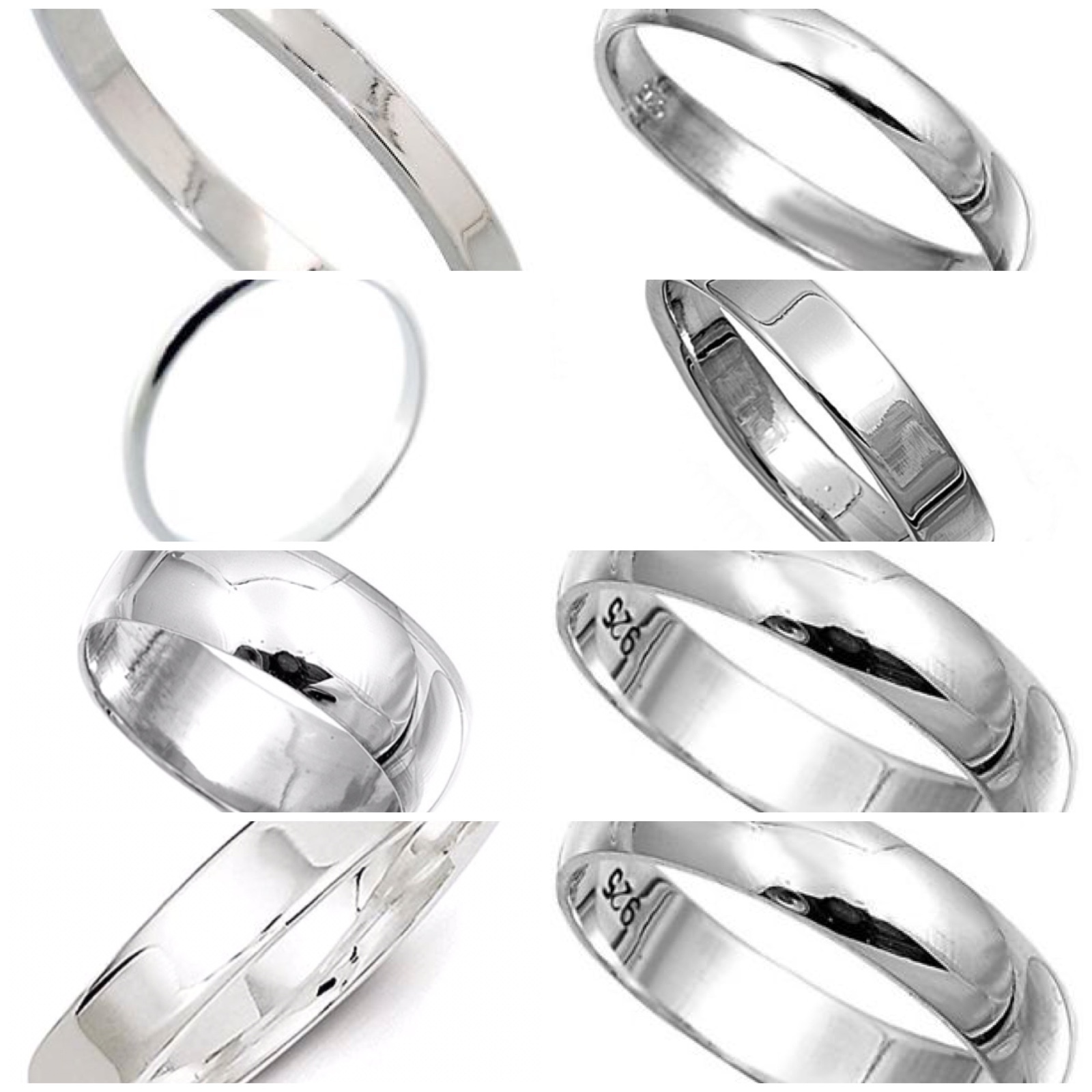 【20/80】 STERLING SILVER ID RING 8mm 20/80 | STERLING SILVER ID RING 8mm width | hazy