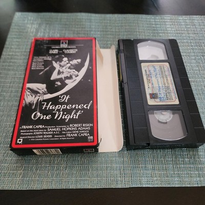 It Happened One Night VHS Frank Capra Clark Gable Claudette Colbert Tested