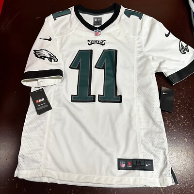 Nike Mene White #11 Carson Wentz Philadelphia Eagles NFL On Field Jersey Size M