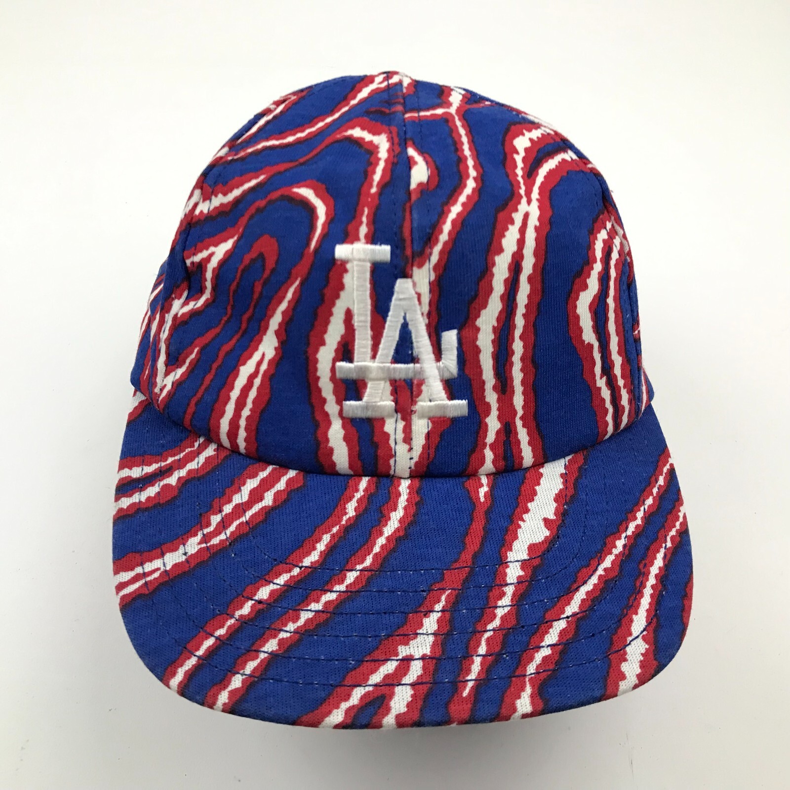VINTAGE Los Angeles Dodgers Hat Cap Zubaz Snapback Blue MLB VINTAGE Los Angeles Dodgers Hat Cap Zubaz Snapback Blue MLB