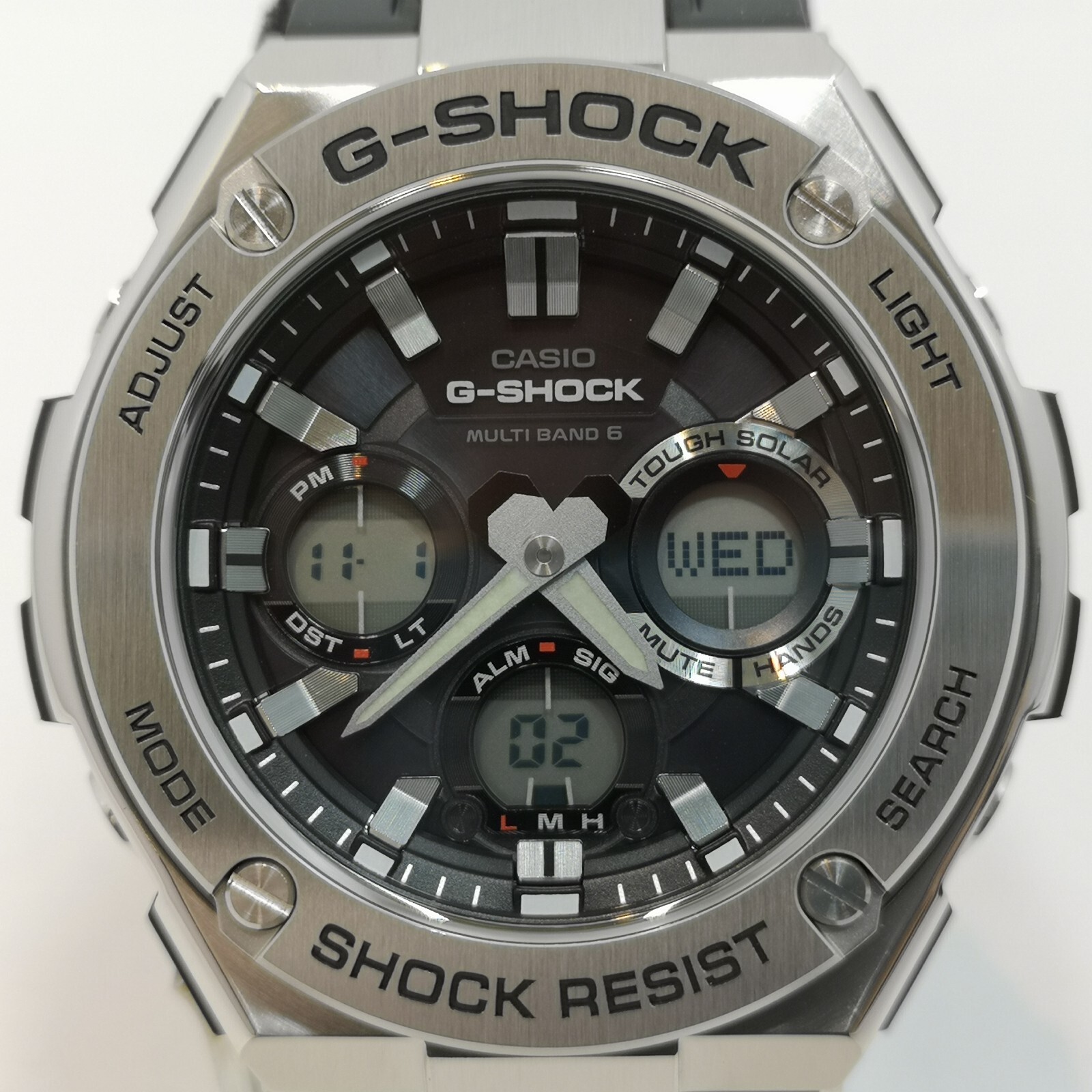時計 G-SHOCK G-STEEL GST-W110 1AJF CASIO CASIO G-SHOCK GST-W110-1AJF Black Resin Tough Solar Digital