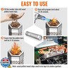 Hexagon Pellet Smoker Tube,12 inch Stainless Steel BBQ Wood Pellet Tube for Cold Smoker,5 Hours of Billowing Smoke-for Any Grill or Smoker,with 2 S Shape Hooks+2 Cleaning Brush (2 pack tube).