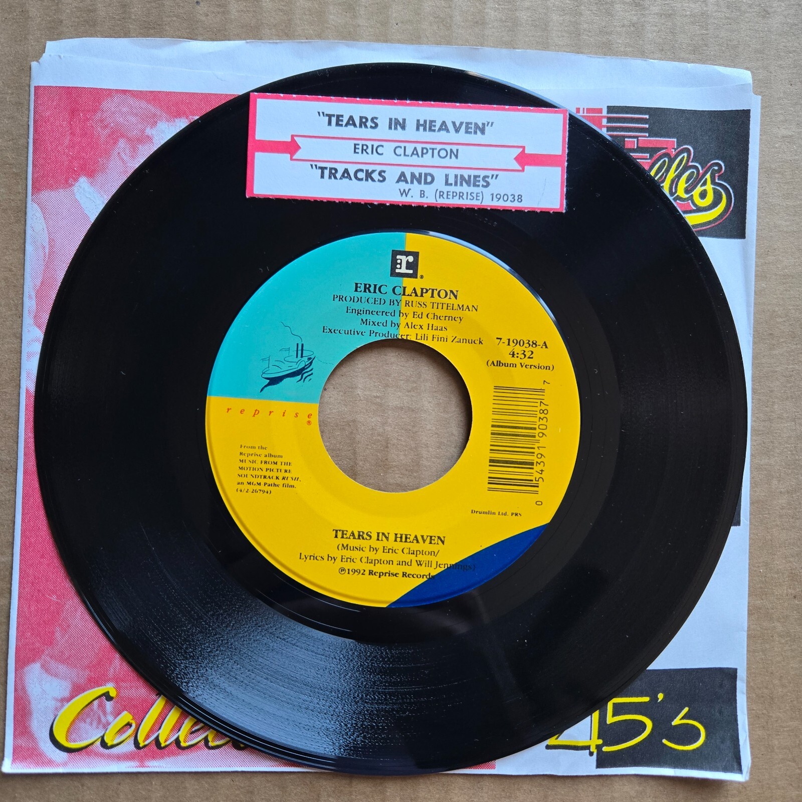 ERIC CLAPTON ／TO INFINITY AND BEYOND ERIC CLAPTON Tears In Heaven 45 7
