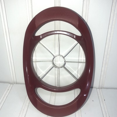 FARBERWARE Professional Easy Apple Wedger Slicer Corer Gadget, carnelian red