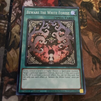 Yugioh 1x Beware Of The White Forest INFO-EN059 Super Rare 1st