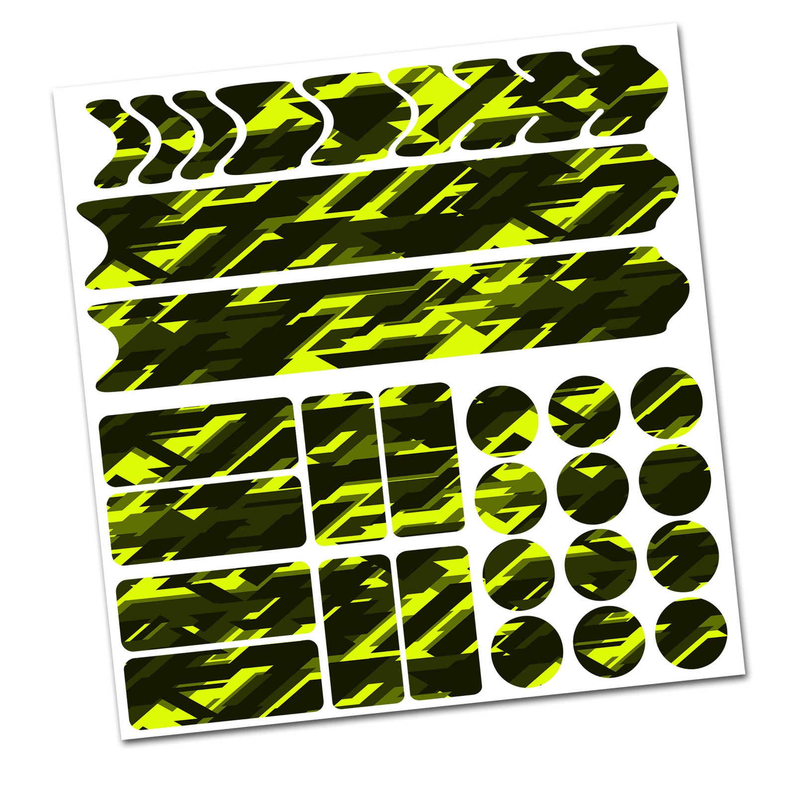 Set 28 Pellicole Protettive Future Neon Rosa V2 – Proteggi Il Telaio Della Tua MTB Con Stile