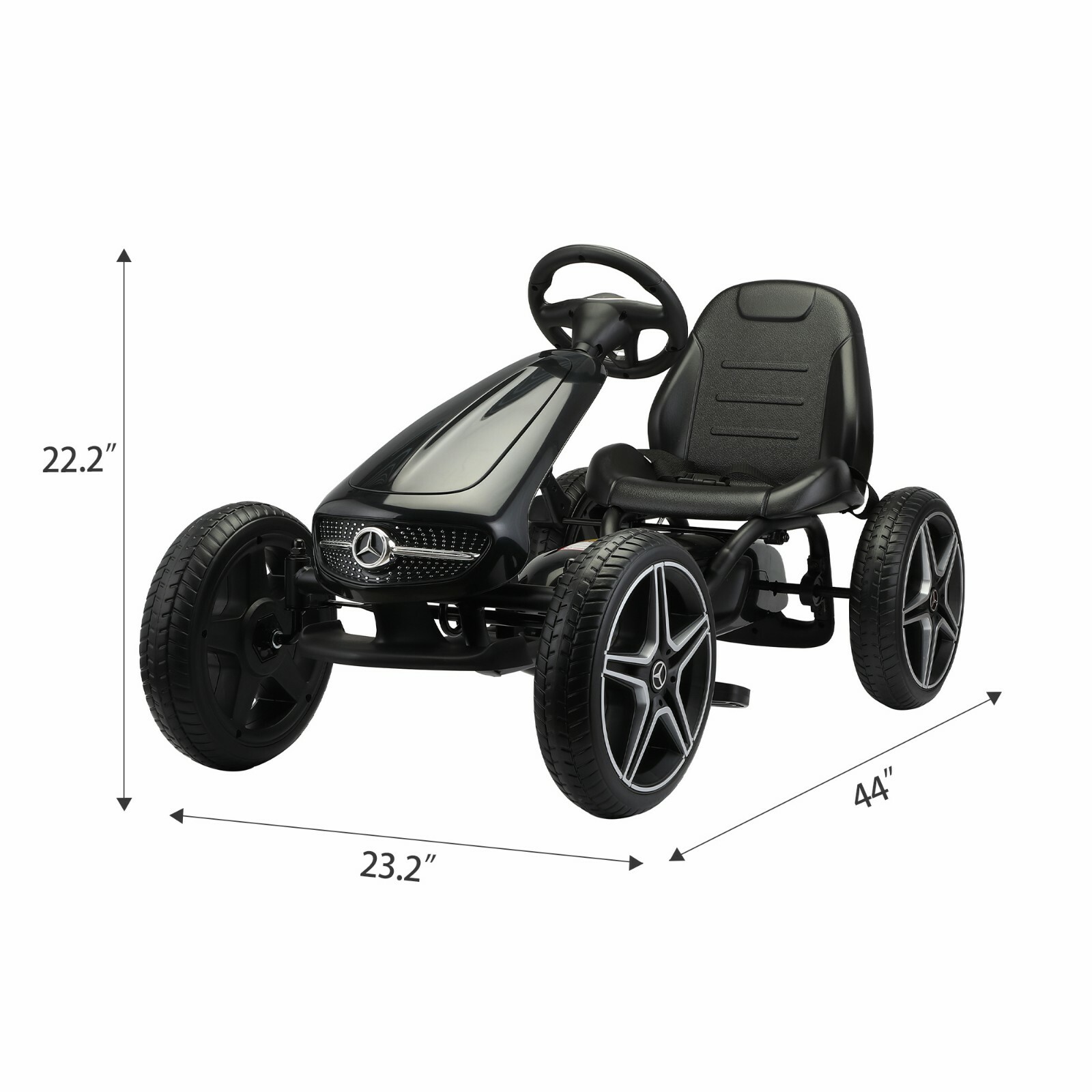 Go Kart MercedesBenz Bicycle Children’ with Manual Brake
