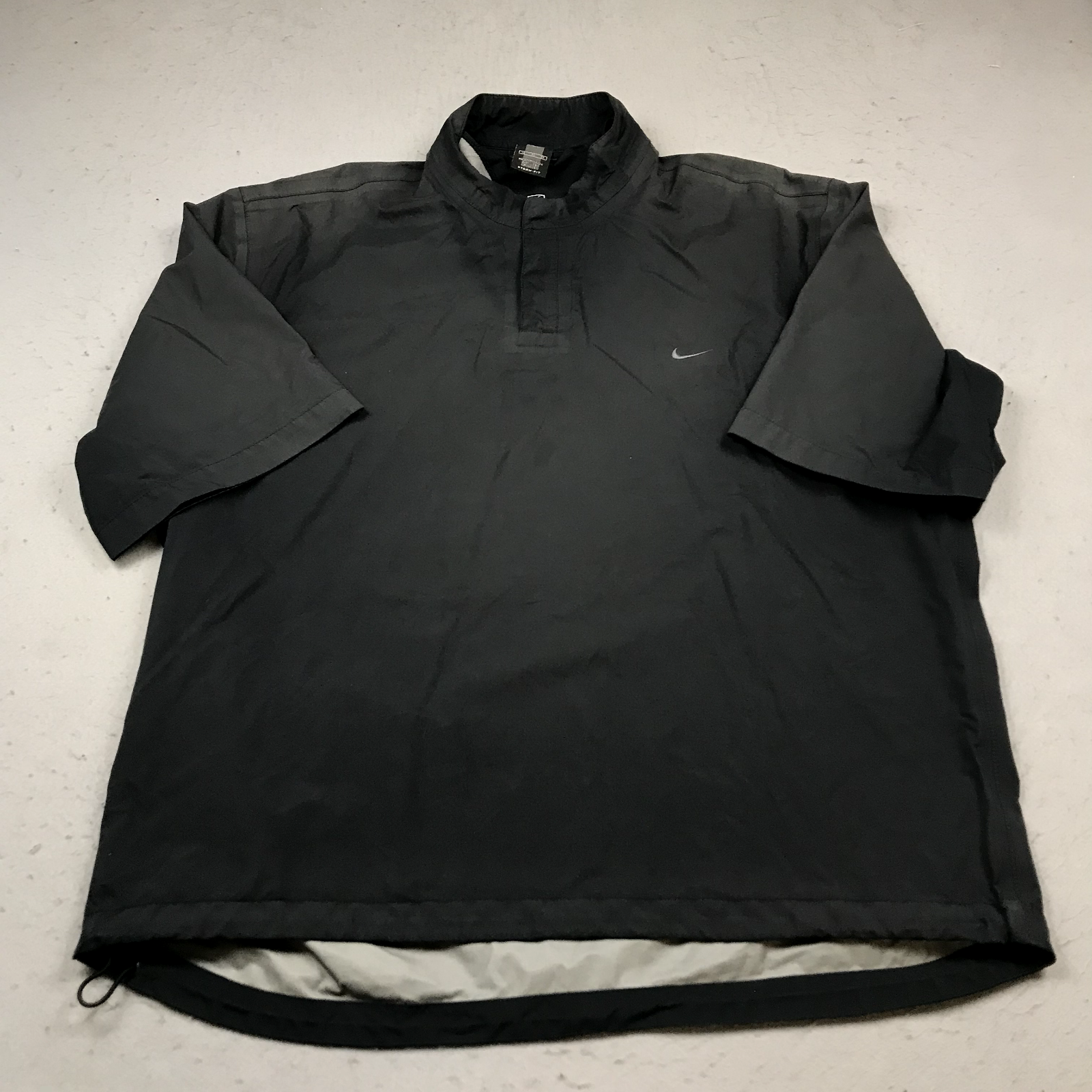 VINTAGE Nike Golf Jacket Mens XL Black Storm Fit Short VINTAGE Nike Golf Jacket Mens XL Black Storm Fit Short