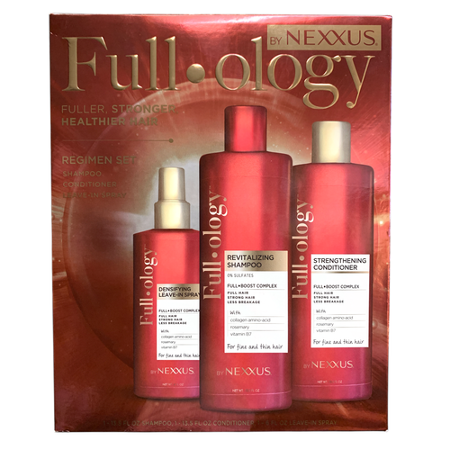 Full-ology by Nexxus 3-Piece Regimen - Shampoo, Conditioner and Leave-in Spray
