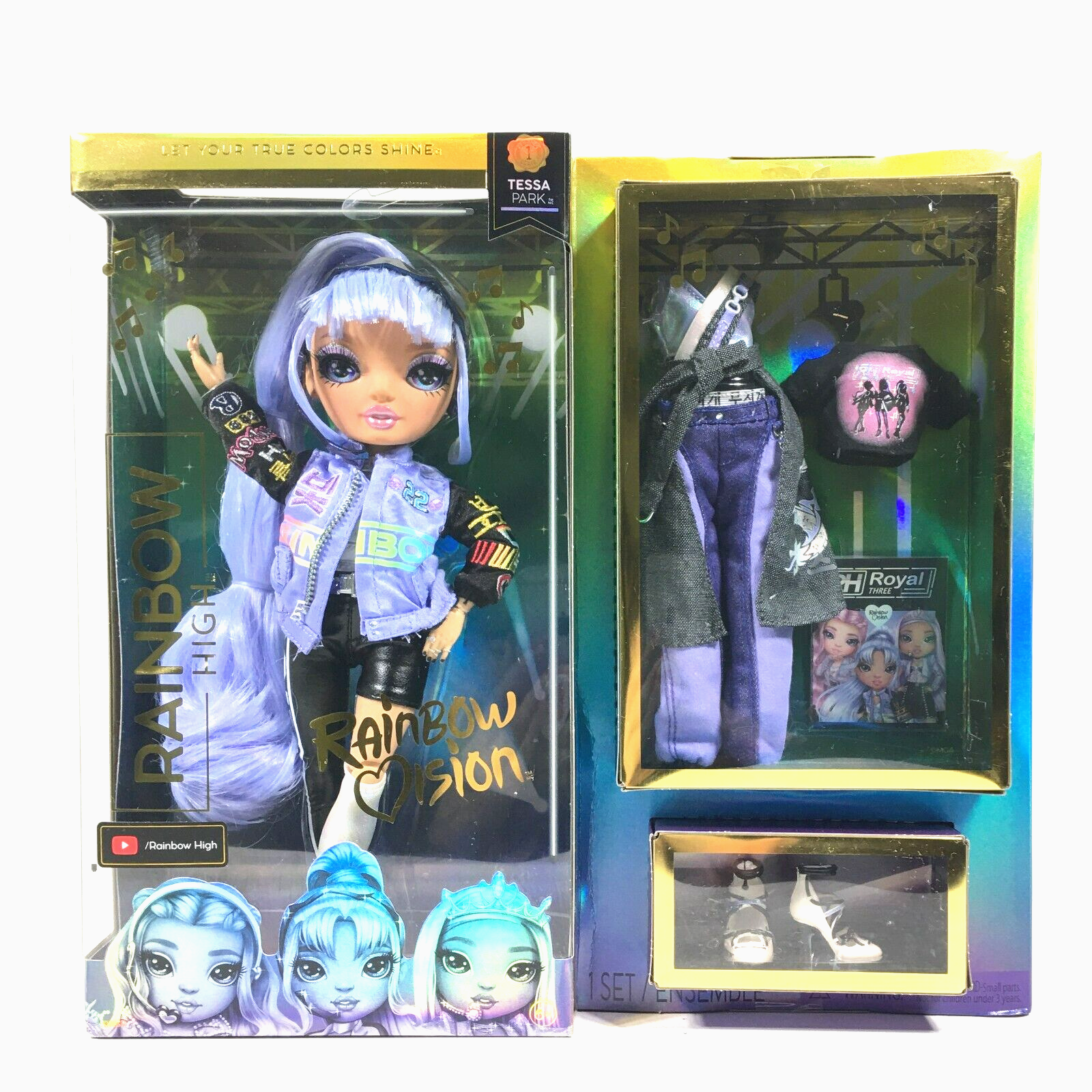 Poupée de mode Rainbow High Rainbow Vision Royal Three Tessa