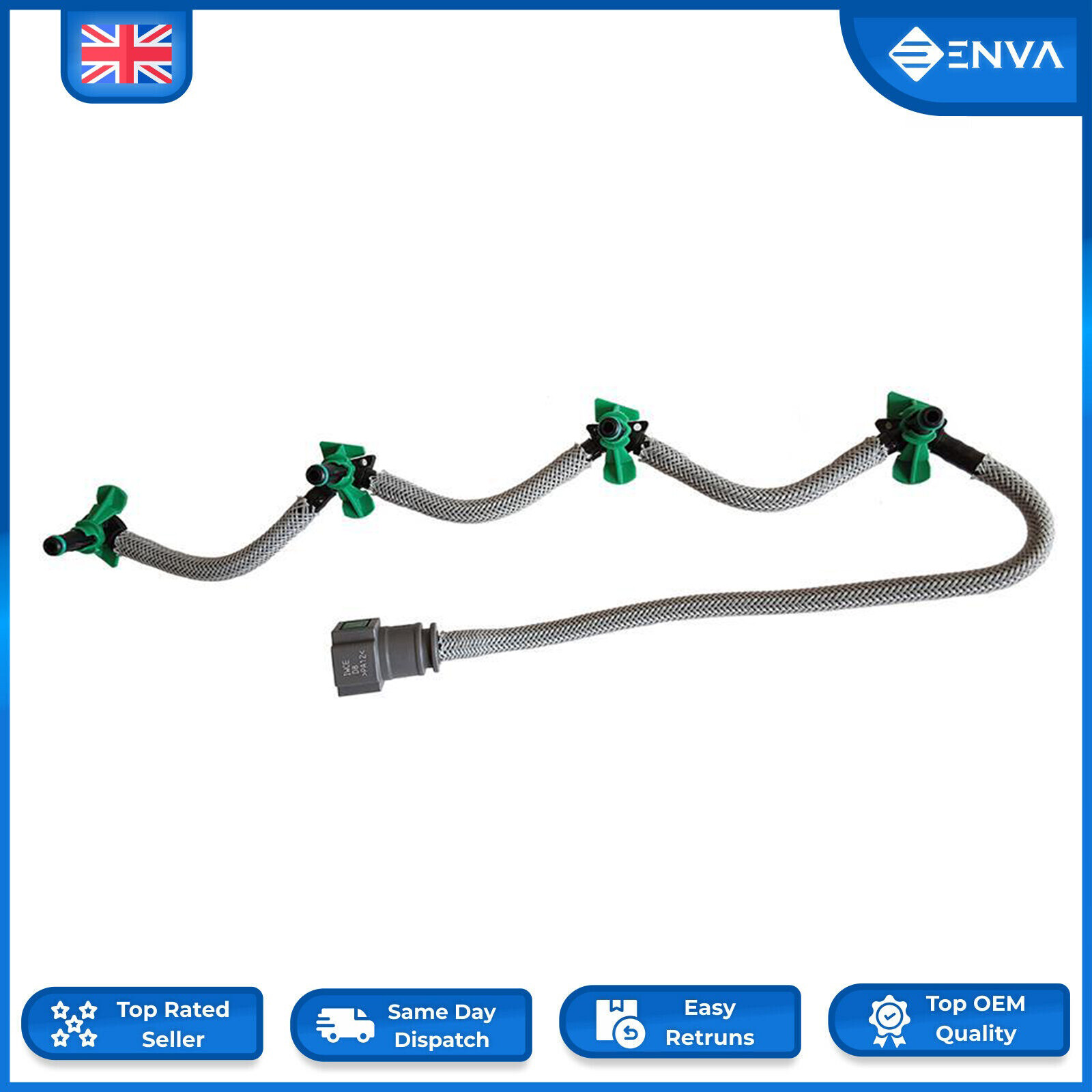 For Ford Fiesta Mk6 1.4 1.5 1.6 TDCI Injector Fuel Return Leak Off Pipe 1742836