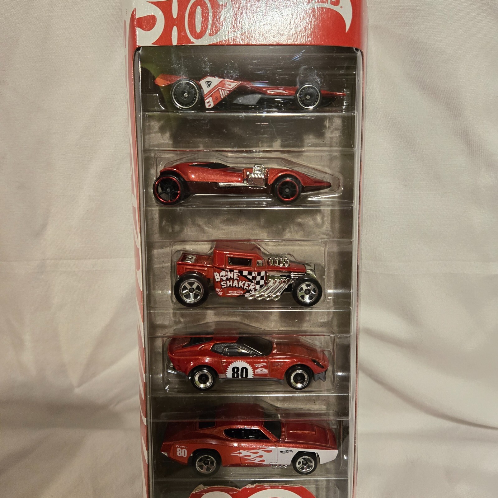 未開封・美品。Hot Wheels の人気5台パックセット2種です。 Hot Wheels Mattel 80th Anniversary Five Pack Brand New Rare