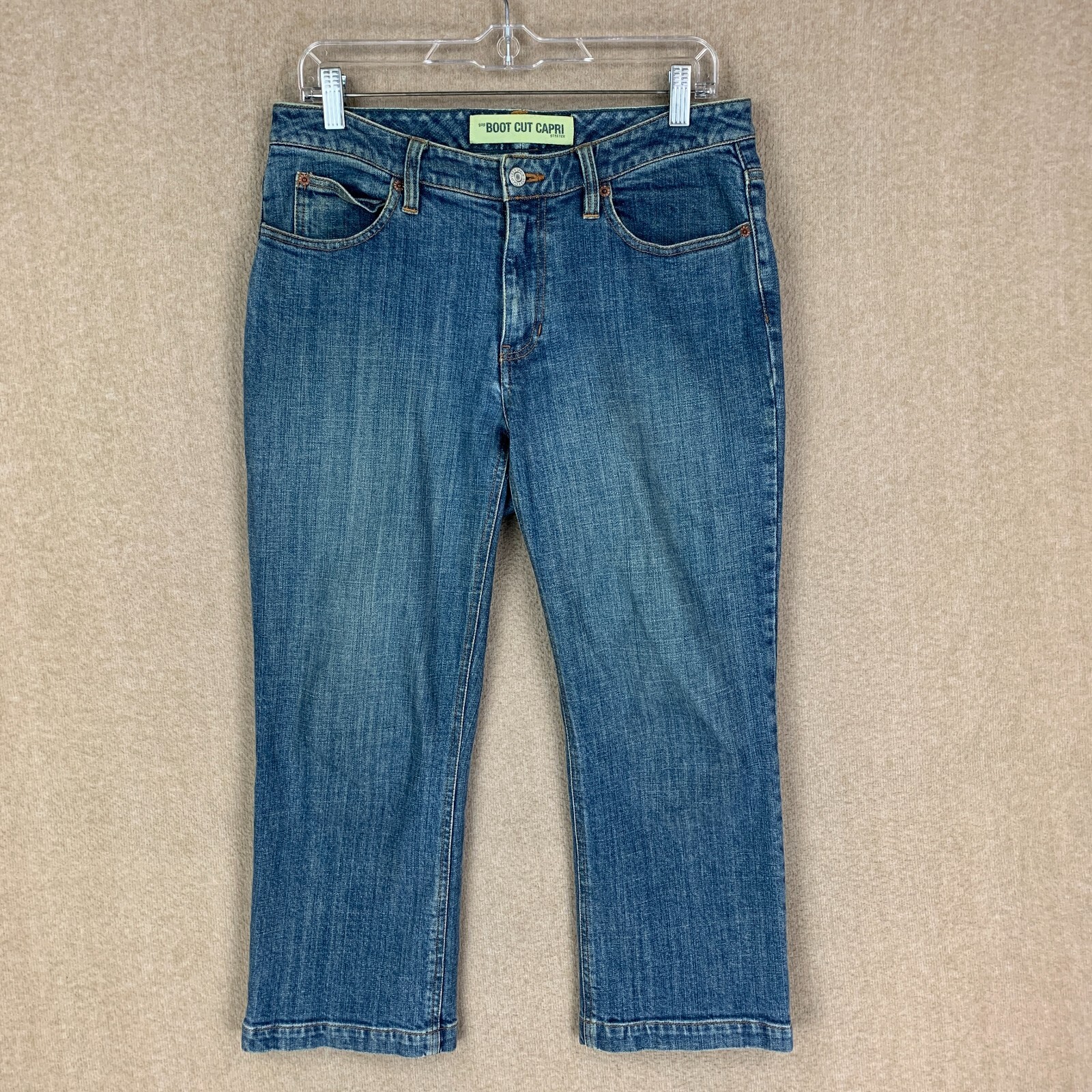 Vintage Y2K Jeans 10 (32x24) Womens Gap Bootcut Capri Mid