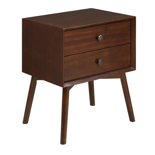 Distressed Pale Blue Grey 2 Drawers Carved Motif End Table Nightstand ws4436S Distressed Pale Blue Grey 2 Drawers Carved Motif End Table Nightstand ws4436S