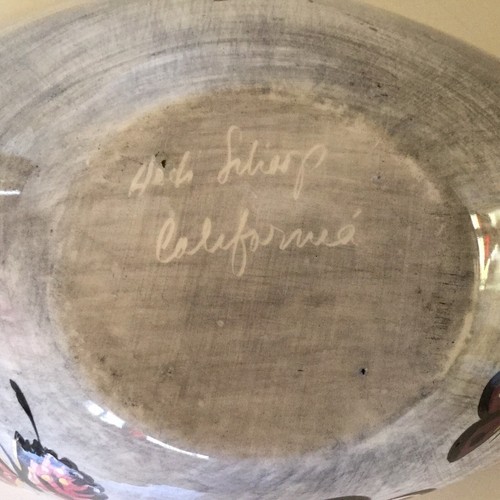 Heidi Schoop Bowl Decorated with Butterflies Nice