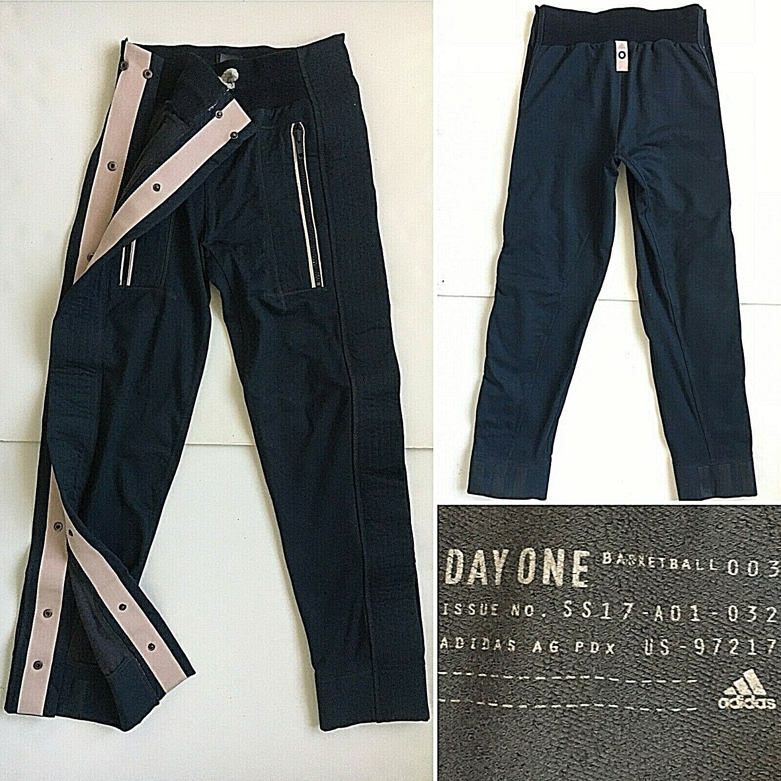 ★adidas★ Basketball Woven Pants Deep Navy IW5638 Adidas BASKETBALL WOVEN SNAP TRACKSUIT BOTTOMS Blue | BSTN Store