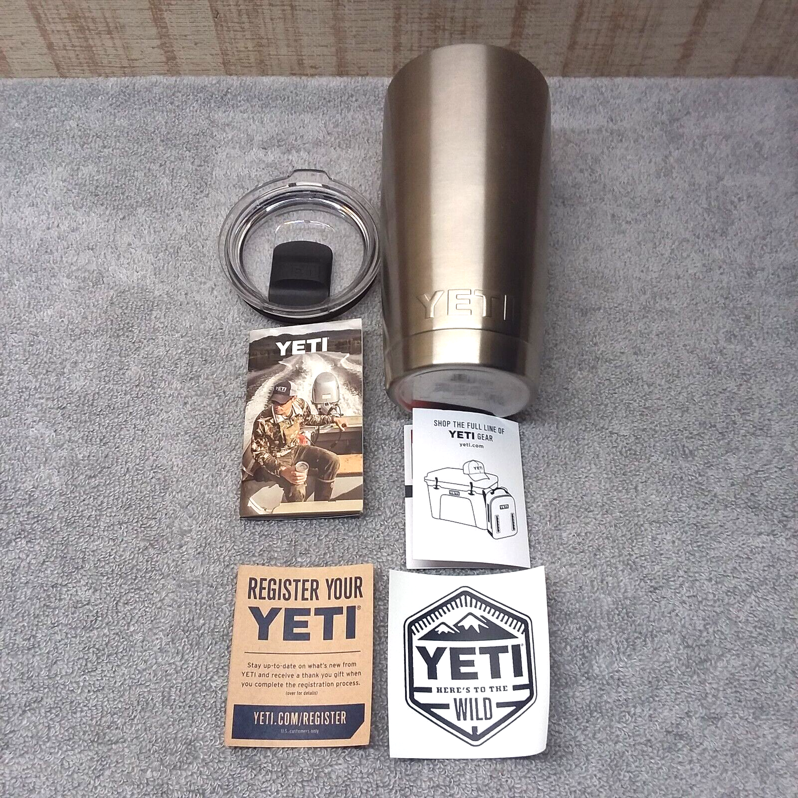 Tumbler Stainless Steel Travel Mug With Clear Lid