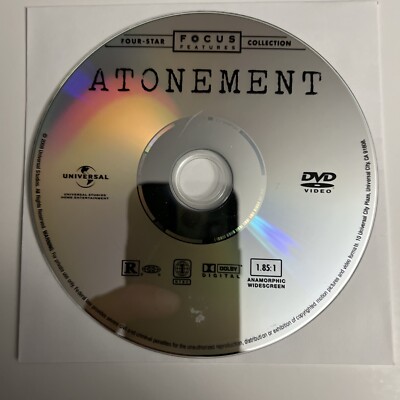 Atonement (DVD, 2007) Disk Only No Tracking Information