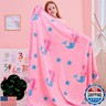 QSTEHEML Mermaid Gifts Toys for Girls Kids,Glow in The Dark Blanket Birthday Christmas Soft Luminous Throw Blanket for Age 3-12 Years Old Toddler Teens Child Daughter 50