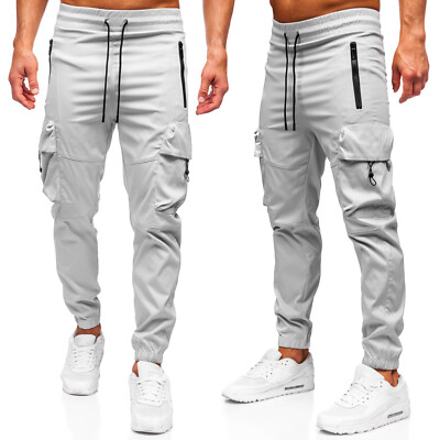 Cargohose Laufhose Trainingshose Sporthose Unifarben Motiv Herren Mix BOLF Cargo