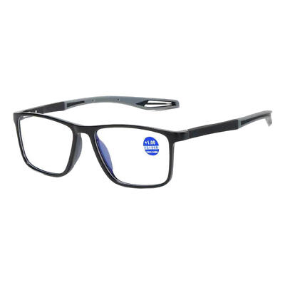 Manly Kicks Reading Glasses, Men's Sports Ultra-Light Anti-Blue Light Presbyopic