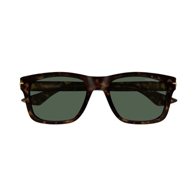MONTBLANC MONT BLANC MB0263S-002 HAVANA HAVANA GREEN SUNGLASSES