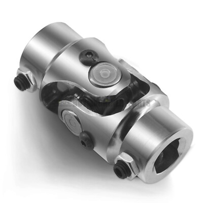 New 3/4'' DD X 3/4'' DD Single Universal Steering Shaft U Joint Chrome Polished