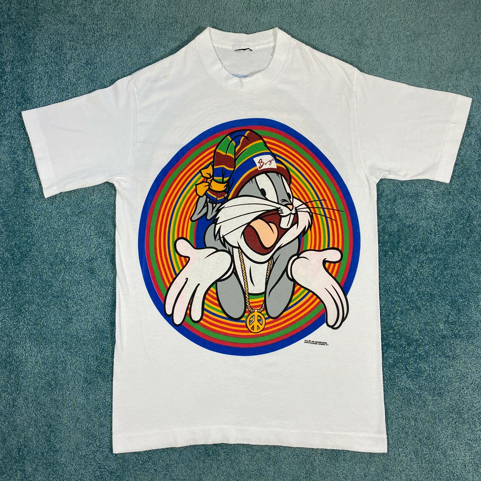 【USA古着】90s Looney Tunes Bugs Bunny ポロシャツ Vintage 90s Looney Tunes Bugs Bunny Basketball Shirt Size M