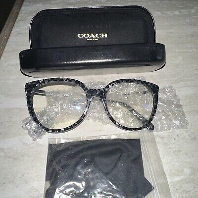 COACH HC6125 5519 Black/Gray Sig C Logo 53 mm Women's Eyeglasses