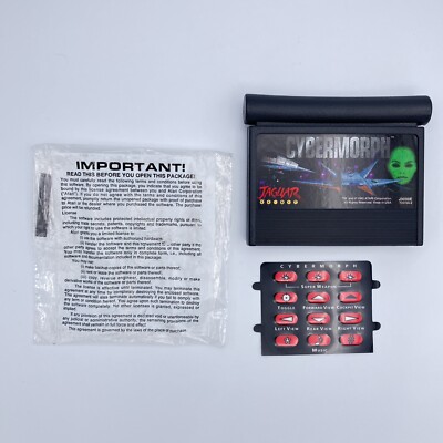 Cybermo Atari Jaguar Video Game With Overlays ~ No Case or Manual 64 bit - 1993