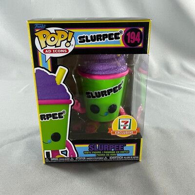 7-11 Slurpee Funko Pop 194 Figure 7 Eleven Exclusive green purple pink