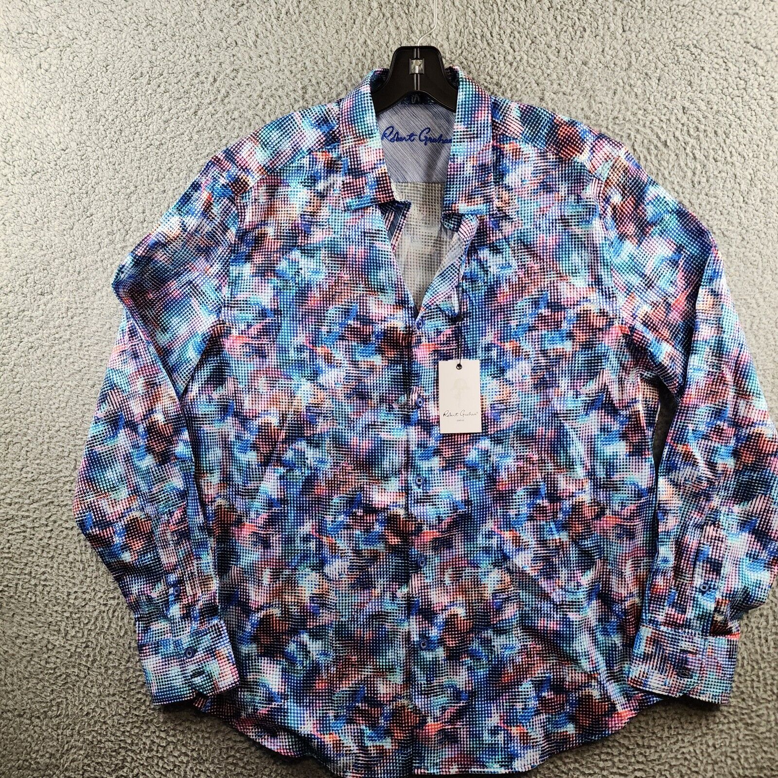 Robert Graham Outer Banks Classic Fit Button Up Shirt Men's XL Multi Printed L/S - Picture 2 of 14