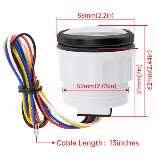 6 Gauge Set 85mm Boat GPS Speedometer 160MPH&Tacho 8000RPM Gauge with Sensor 