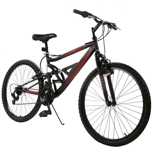 26" Mountain Bike 18 Speed Hybrid Bicycle Shimano & Full Suspension Sports