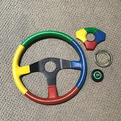 Momo Benetton Steering Wheel w/ Benetton Formula F1 Team Momo Benetton Steering Wheel w/ Benetton Formula F1 Team