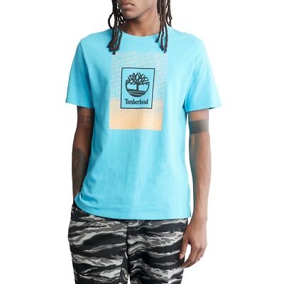 

Мужская футболка Timberland Horizon Blue Outdoor Archive с коротким рукавом с рисунком