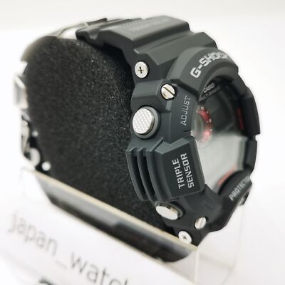 Pre-owned Casio G-shock Gw-9400j-1jf Black Red Master Of Rangeman Men's Watch In Box